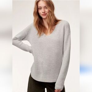 Aritzia Wilfred Free Wolter sweater,Merino wool,Waffle knit,XS